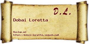 Dobai Loretta névjegykártya