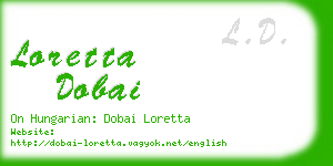 loretta dobai business card